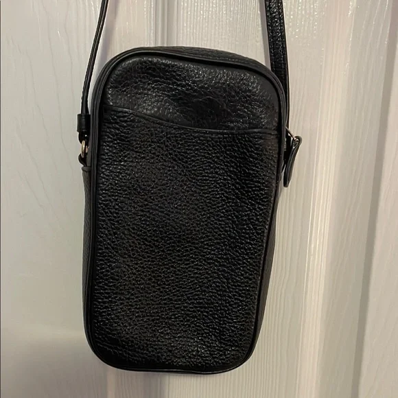 Coach Black Leather Small Handbag with Signature Gold Hardware - Picture 4 of 6